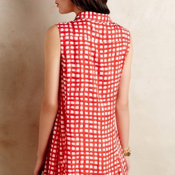 Anthropologie 11 1 Tylho Percy Tunic Top - Red - Picture 3 of 8